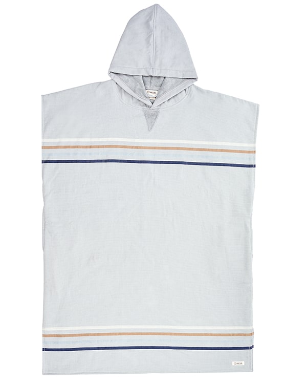 Border Classic Stripe Poncho – Grey