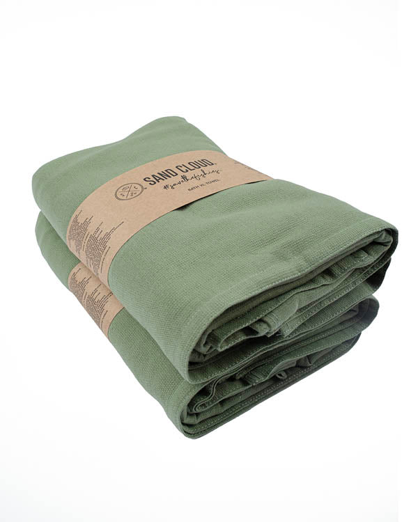 Terra Fringeless XL Bath Bundle 2 Pack – Hedge Green