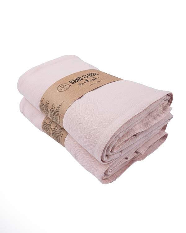 Terra Fringeless XL Bath Bundle 2 Pack – Calcite Pink
